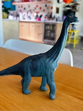 Blue-Teal Brachiosaurus Dinosaur Figurine Toy Boy Girl Kid Gift